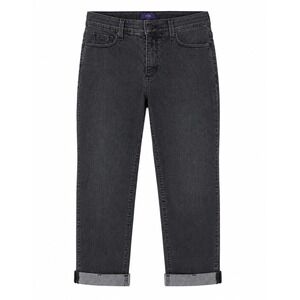 NYDJ Not Your Daughter's Jeans‎ Size 4 Black Cuffed Straight Leg Ankle Jeans